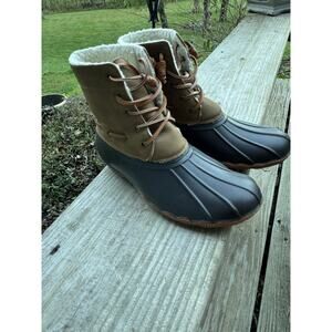 Seven7 Womens Hollis Faux Fur Lined Water Resistant Rain Boots Shoes BHFO Sz9